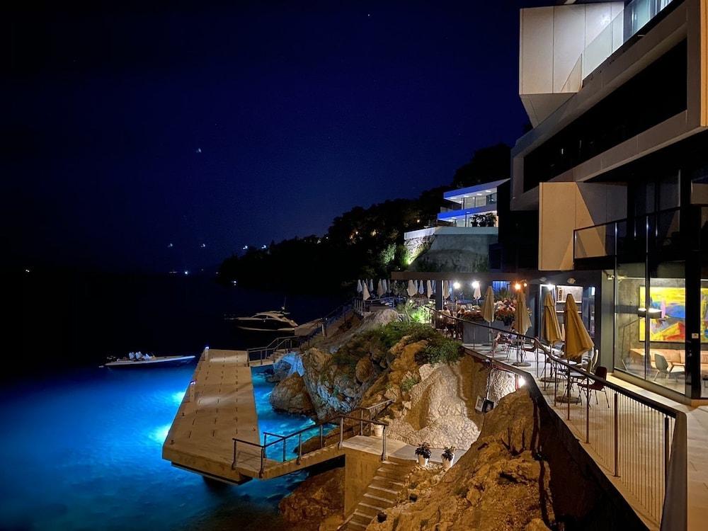 Boutique & Design Hotel Navis - Small Luxury Hotels Of The World Opatija Exteriör bild View of the Blue Cave from the hotel