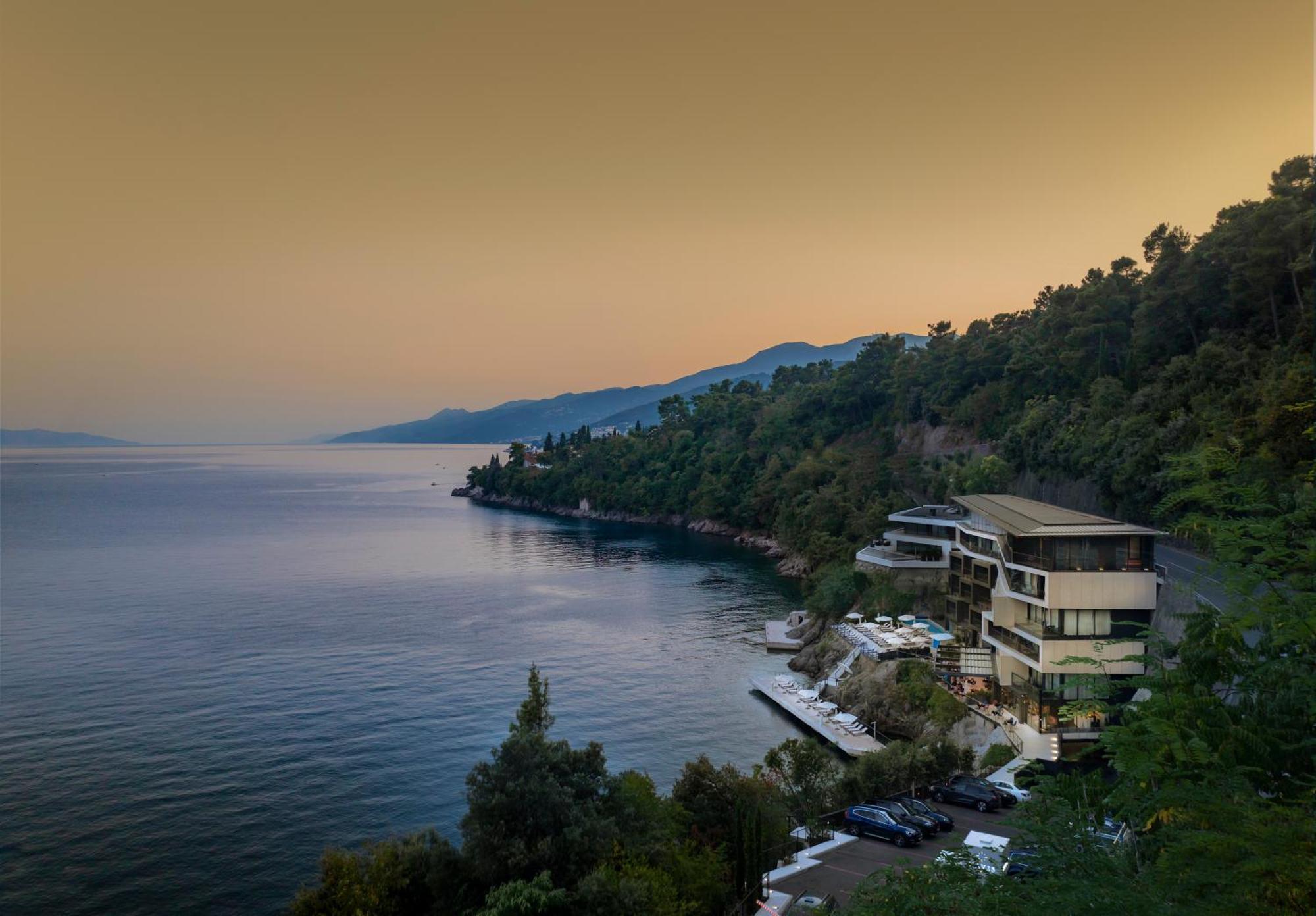 Boutique & Design Hotel Navis - Small Luxury Hotels Of The World Opatija Exteriör bild View of the hotel