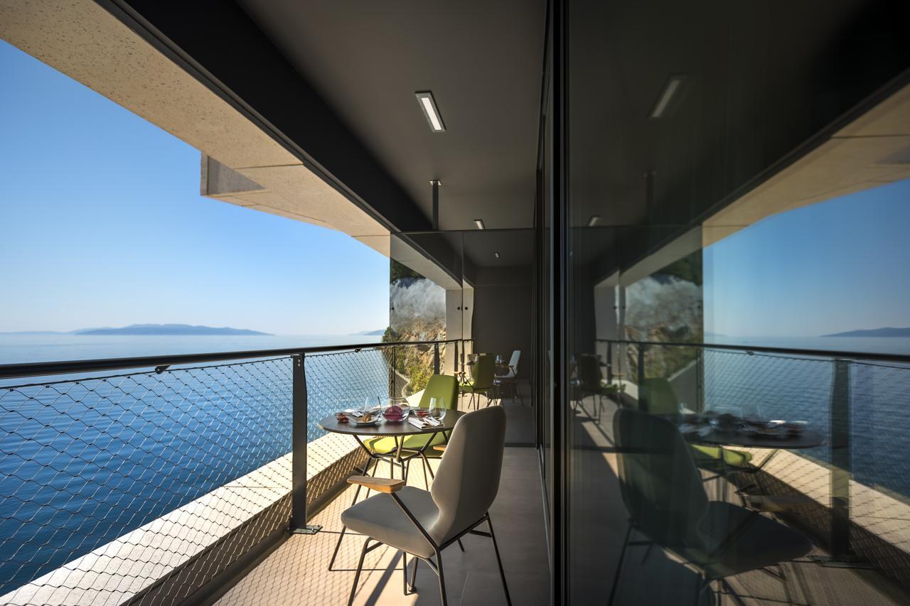 Boutique & Design Hotel Navis - Small Luxury Hotels Of The World Opatija Exteriör bild The view from the balcony of a suite at the hotel
